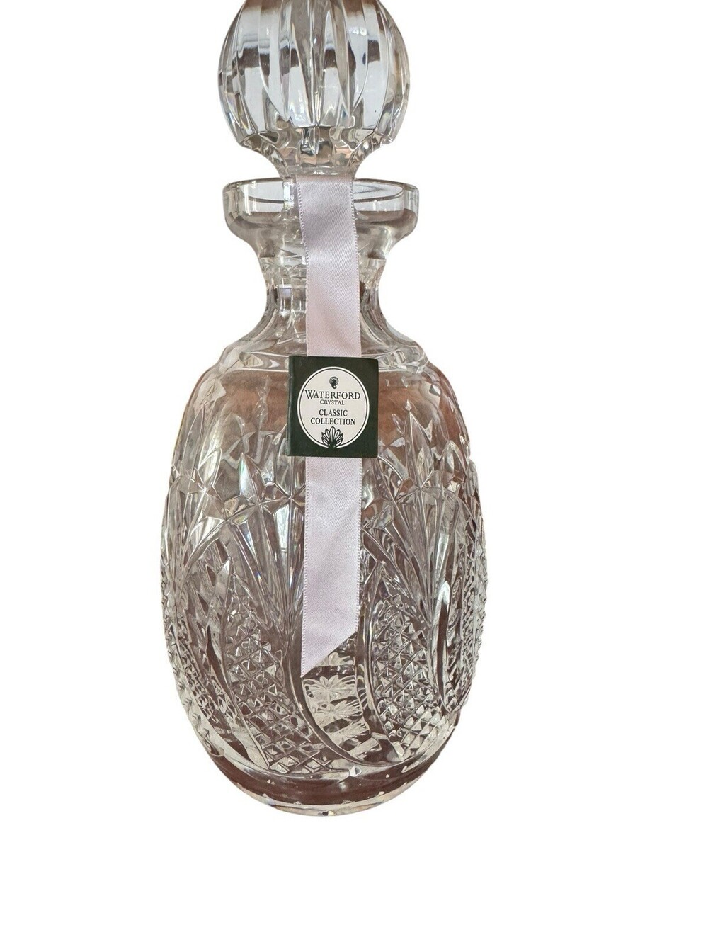 WATERFORD CRYSTAL SPIRIT DECANTER ~ Sea Horse Pattern ~ Classic Collection